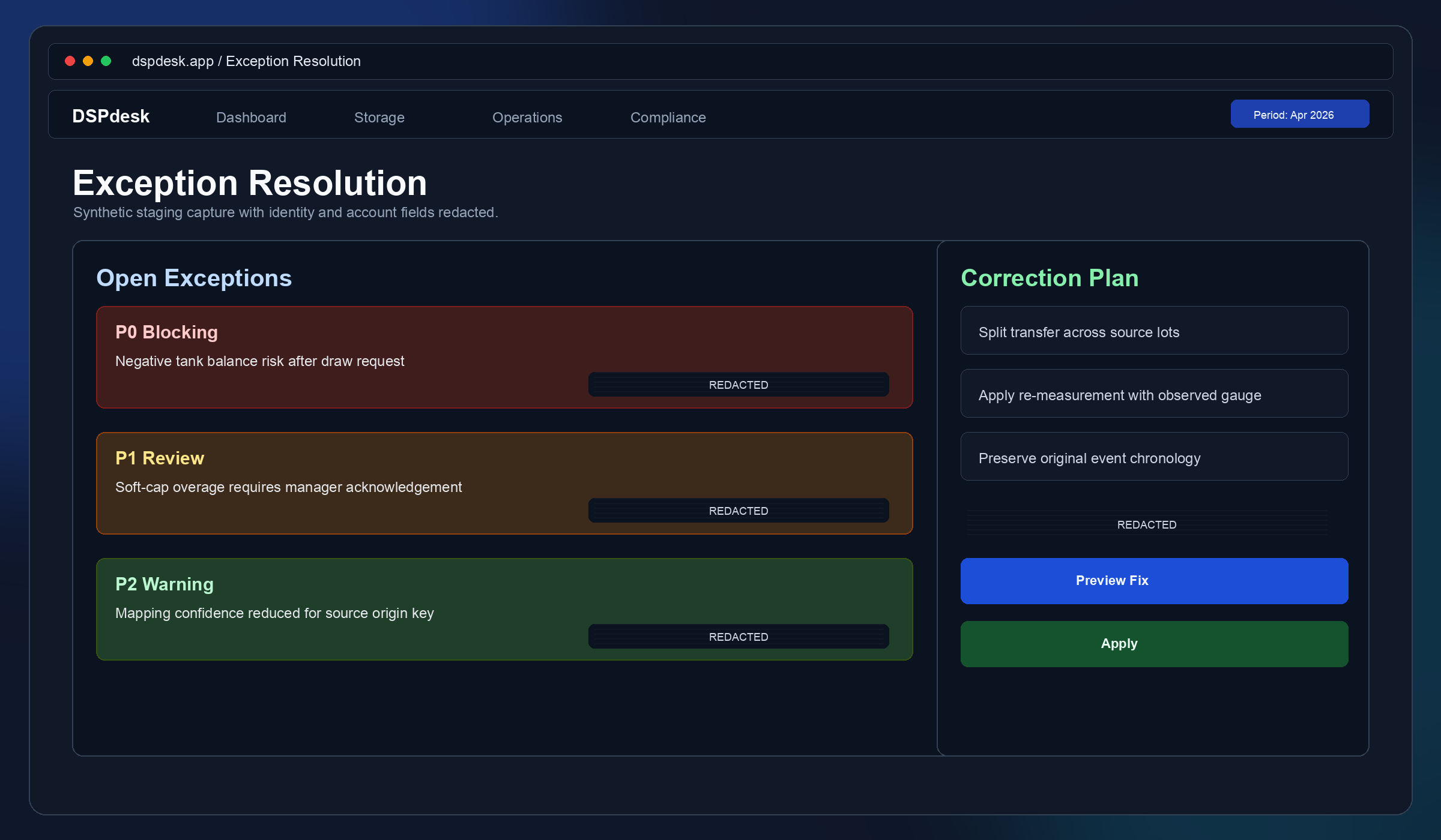 Exception Resolution